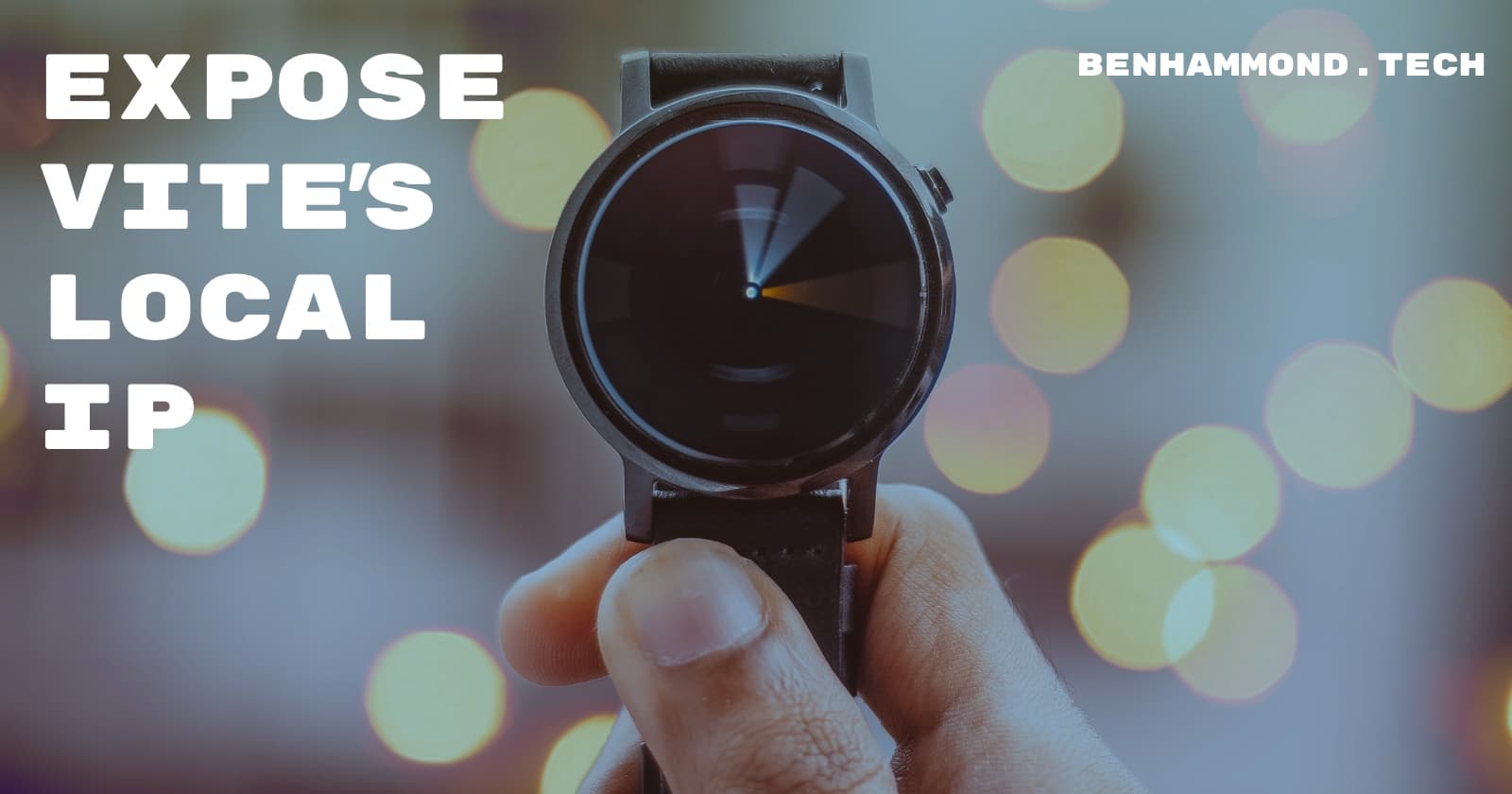 Expose Vite's local address